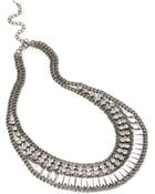 Forever 21 Rhinestoned Collar Necklace - Lyst