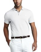 Ralph Lauren Black Label Mesh Polo White - Lyst