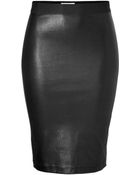 Helmut Lang Stretch Leather Pencil Skirt - Lyst