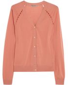 Bottega Veneta Cutout Wool Cardigan - Lyst
