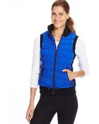 Calvin Klein Performance Ribbed-Knit Quilted Puffer Vest - Lyst