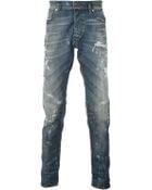 Diesel Distressed Jeans - Lyst