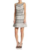 Jessica Simpson Paneled Fit And Flare Dress - Lyst