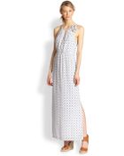 Joie Amaretta Silk Printed Maxi Dress - Lyst