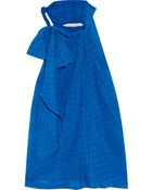 Diane von Furstenberg Baylie Printed Washed-Silk Top - Lyst