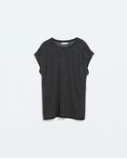 Zara Foil Edged T-Shirt - Lyst