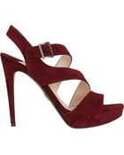 Prada Double Asymmetric-Strap Platform Sandals - Lyst