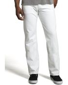 Neiman Marcus Standard Clean White Jeans - Lyst