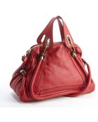 Chloé Acerola Leather Paraty Convertible Satchel - Lyst