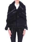 Junya Watanabe Textured Cocoon Cape - Lyst
