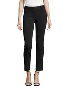 Laundry By Shelli Segal Ponte/Faux-Leather Skinny Pants - Lyst
