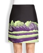 Alexander Wang Space Mountain-Print Jacquard Pencil Skirt - Lyst