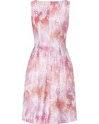 Lela Rose Metallic Tweed Dress - Lyst