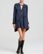 Free People Tunic Dress - Printed Snap Out Of It Swing - Lyst