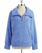 Calvin Klein Performance Fleece Zip Up Jacket - Lyst