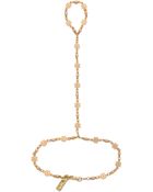 Vanessa Mooney The Alice Daisy Hand Chain Gold - Lyst