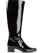 Saint Laurent Mid-Calf Riding Boots - Lyst