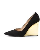 Diane von Furstenberg Balgo Suede Wedge - Lyst