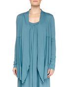 Donna Karan New York Pima Cotton Cozy Lounge Cardi - Lyst