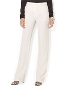 Lauren by Ralph Lauren Wideleg Silklinen Pants - Lyst