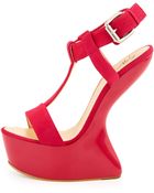 Giuseppe Zanotti Sculpted Wedge Sandal - Lyst