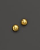 Gurhan 24K Gold Classic Dome Button Earrings - Lyst