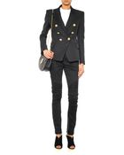 Balmain Double-Breasted Woven Blazer - Lyst