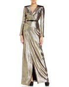 Roland Mouret Gold Zodiac Gown - Lyst