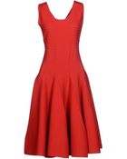 Saint Laurent Kneelength Dress - Lyst