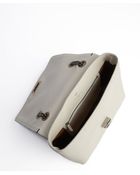 Lanvin Black And White Leather 'Happy Edgy' Shoulder Bag - Lyst