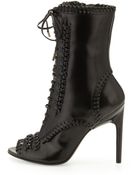 Jason Wu Laceup Whipstitch Boot - Lyst