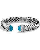David Yurman Waverly Bracelet With Diamonds, 5Mm - Lyst
