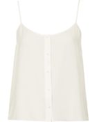 Topshop Petite Button Front Strappy Cami - Lyst