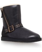 Ugg Black Blaise Crystal Ankle Boots - Lyst