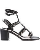 Valentino Studded High Heeled Sandal - Lyst