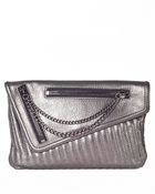 Sanctuary Heavy Metal Leather Clutch - Lyst