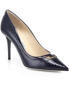Jimmy Choo Hype Cubed Patent Leather Point Toe Pumps - Lyst