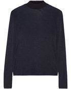 Halston Heritage Marled Stretch Modal-Jersey Top - Lyst