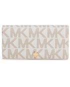 Michael Kors Logo Large Wallet - Lyst