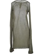 Rick Owens Short Dress - Lyst