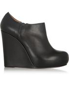 Marni Leather Wedge Ankle Boots - Lyst