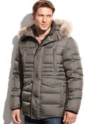 Marc New York Denton Hooded Fur-Collar Down Jacket - Lyst