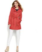 Michael Kors Michael Asymmetrical-Zip Trench Coat - Lyst