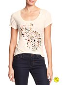 Banana Republic Factory Cheetah Graphic Tee - Lyst