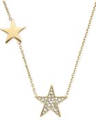 Michael Kors Crystal Pavé Star Station Necklace - Lyst