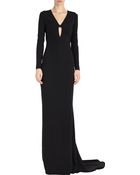 Stella McCartney Cutout-Back Cady Gown - Lyst