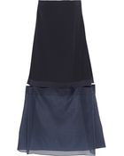 Stella McCartney Benni Crepe And Silk-Organza Dress - Lyst