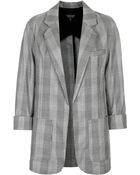 Topshop Mensy Check Jacket - Lyst