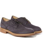 Tod's Nubuck Leather Derby Shoes - Lyst