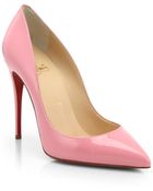 Christian Louboutin Pigalle Follies Patent-Leather Pumps - Lyst